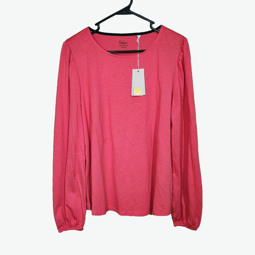 Boden Supersoft Long Sleeve Tee Size 14 NWT